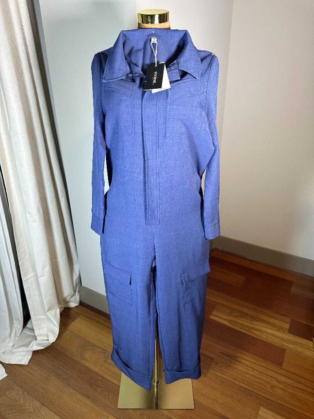 Women's Blue and Purple Jumpsuit